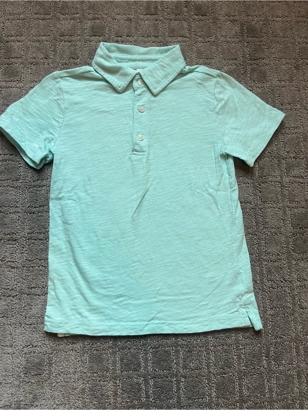 Janie and Jack Short Sleeve Polo in Light Mint